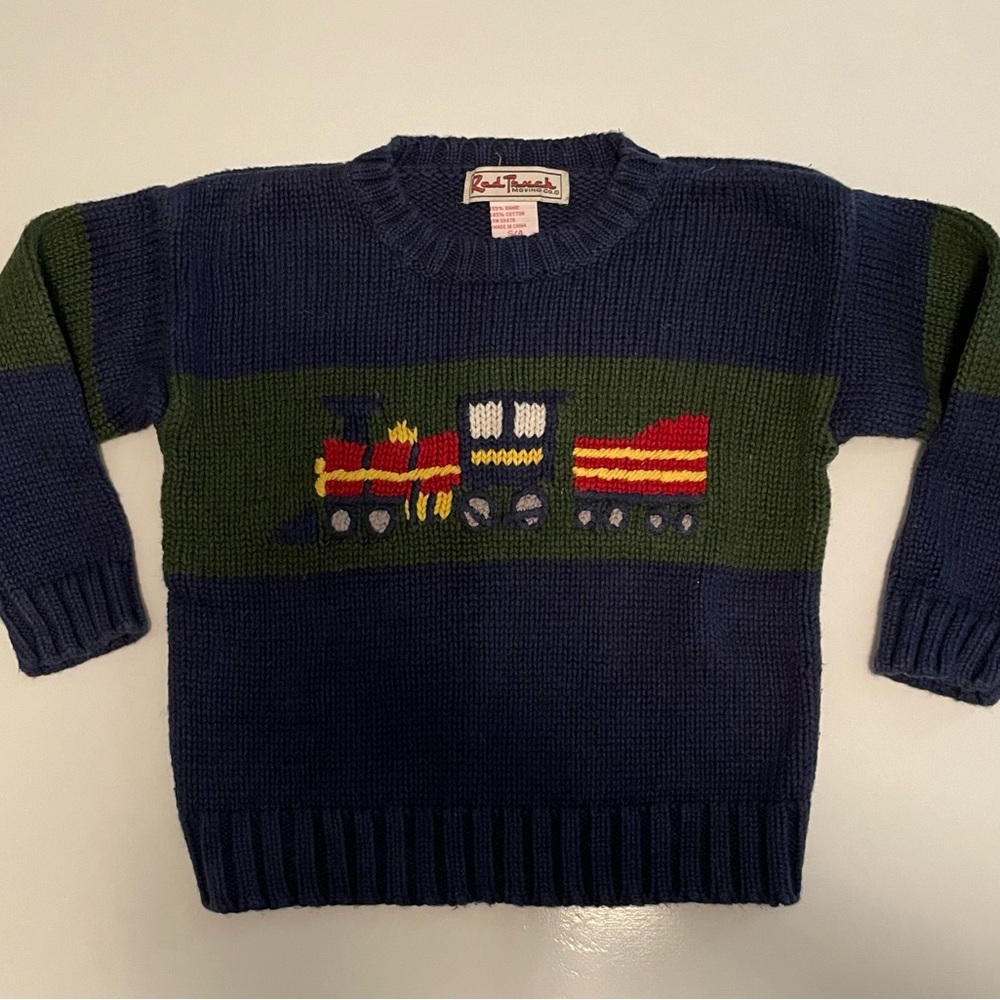 Classic Knit Train Sweater - Picture 2 of 11